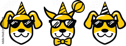 dog head, realistic, black and white illustration, digital art, high detail, precise lines, sharp contrast
