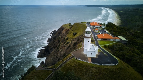 Obraz na płótnie Cape Byron Lighthouse Aerial View