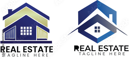 Real estate logo home logo design vector template, house vector art modern design template