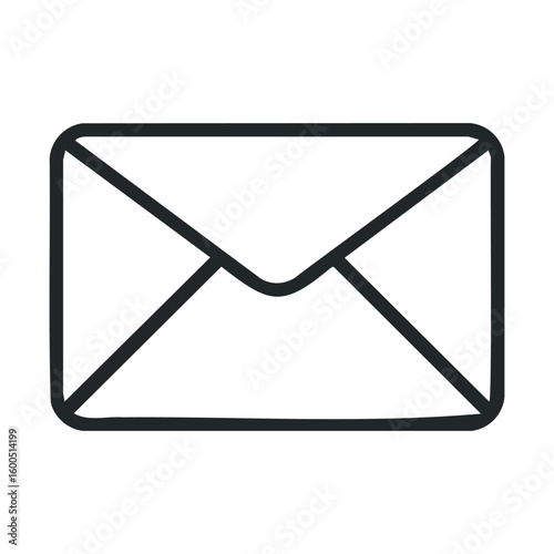 Envelope icon with minimalist design