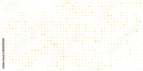 Gold falling down confetti background. Repeated golden dotted glitter pattern. Yellow, orange and golden dots wallpaper.