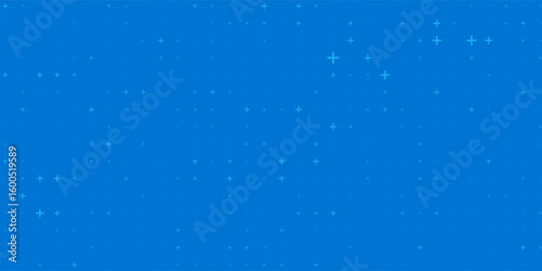 Blue Mathematical Plus Symbols Pattern. Math Design Elements Background. Medical Tech Background.