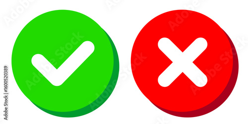 Yes no button. Checkmark set