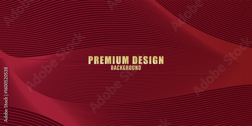 Premium background design with diagonal line pattern in maroon colour. Vector horizontal template for digital business banner, formal invitation, luxury voucher, prestigious gift certificate