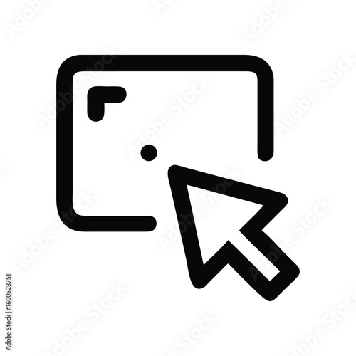 Click to enlarge the image icon on white background