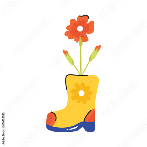 Boots vector sticker EPS 10 file