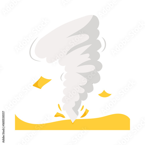 Cyclone vector sticker EPS 10 file