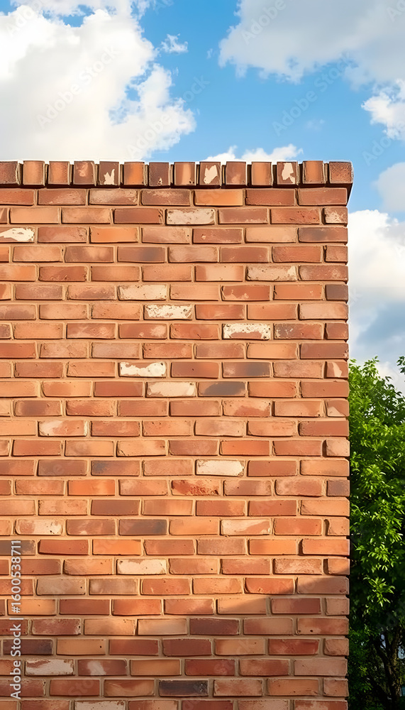 Fototapeta premium Full screen brick wall for wallpaper, photo. White tone