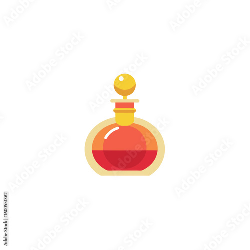 perfume bottle isolated on white