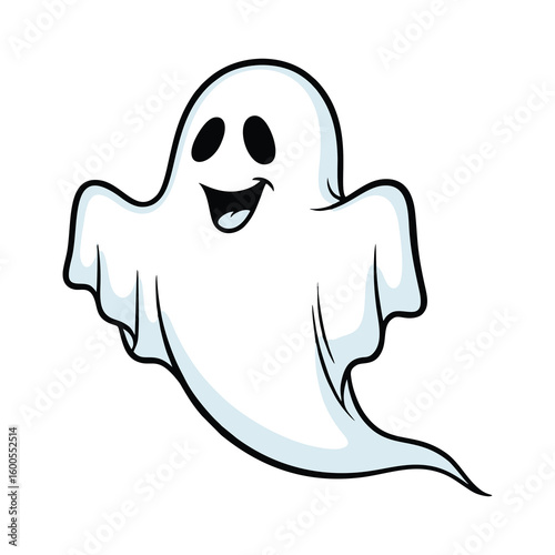 vector illustration of a halloween ghost