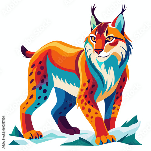 Photography vector illustration of a tiger