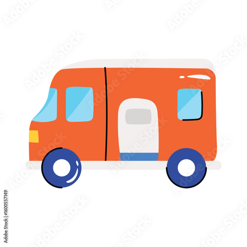 Van vector sticker EPS 10 file