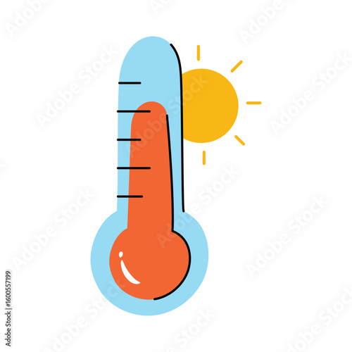 Temperature vector sticker EPS 10 file