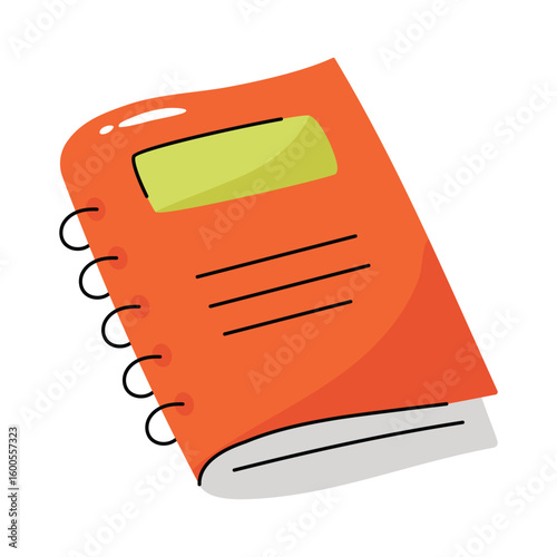 Diary  vector sticker EPS 10 file