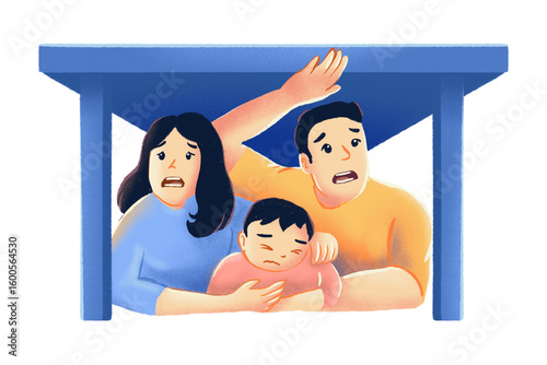 happy parents with their children