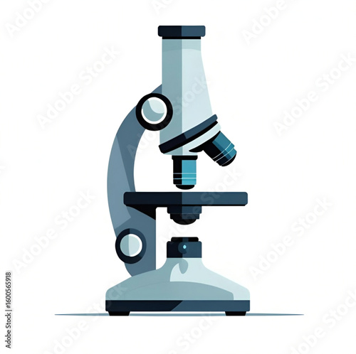 microscope isolated on white