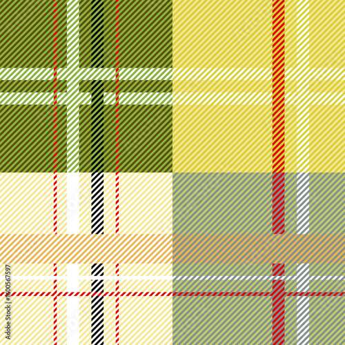 Warm mustard yellow and brown plaid pattern with beige tones. Cozy and rustic checkered design perfect for autumn and winter apparel.