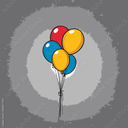 balloon illustration for graphic design needs