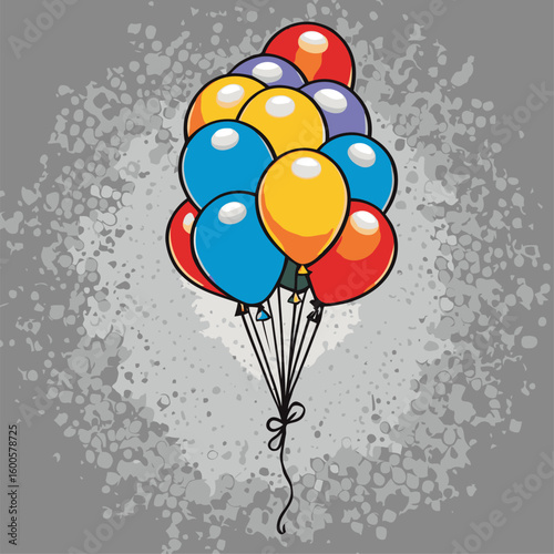 balloon illustration for graphic design needs