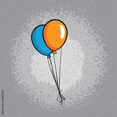 balloon illustration for graphic design needs