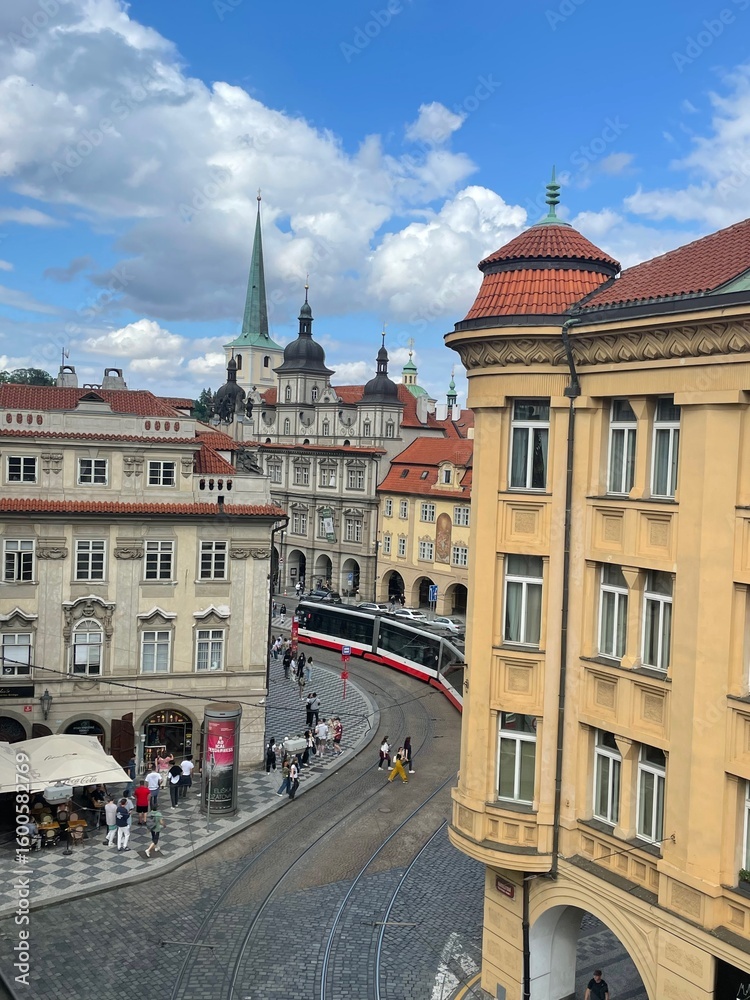 Obraz premium Architecture of Prague. Ancient streets of Europe