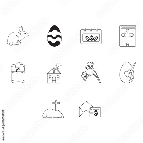 easter clip art set