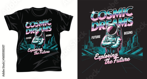 Space Mission t shirt design print