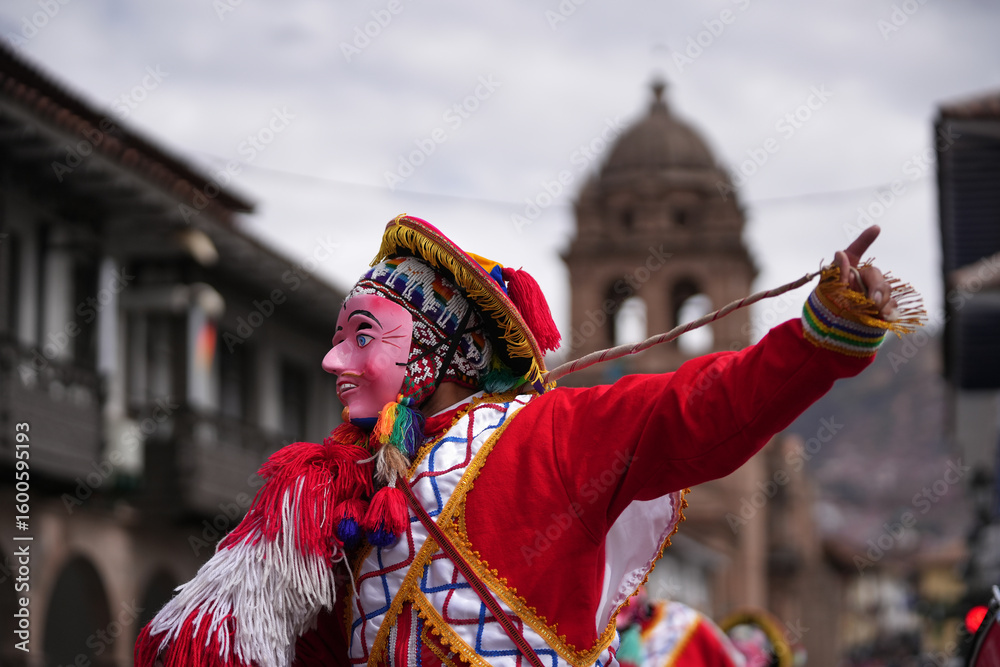 Obraz premium Inti Raymi Celebrations in Plaza Mayor Cusco, Peru