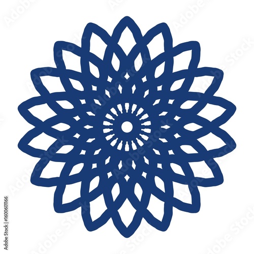 blue round ornament