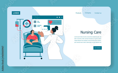 International Nurses Day. Flat Vector Illustration