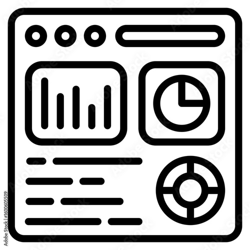Dashboard Panel  Icon Element For Design