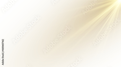 PNG Radiant Sunlight Flare with Summer Glow Rays