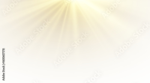 PNG Sunbeam and Sunshine Glow with Lens Effect