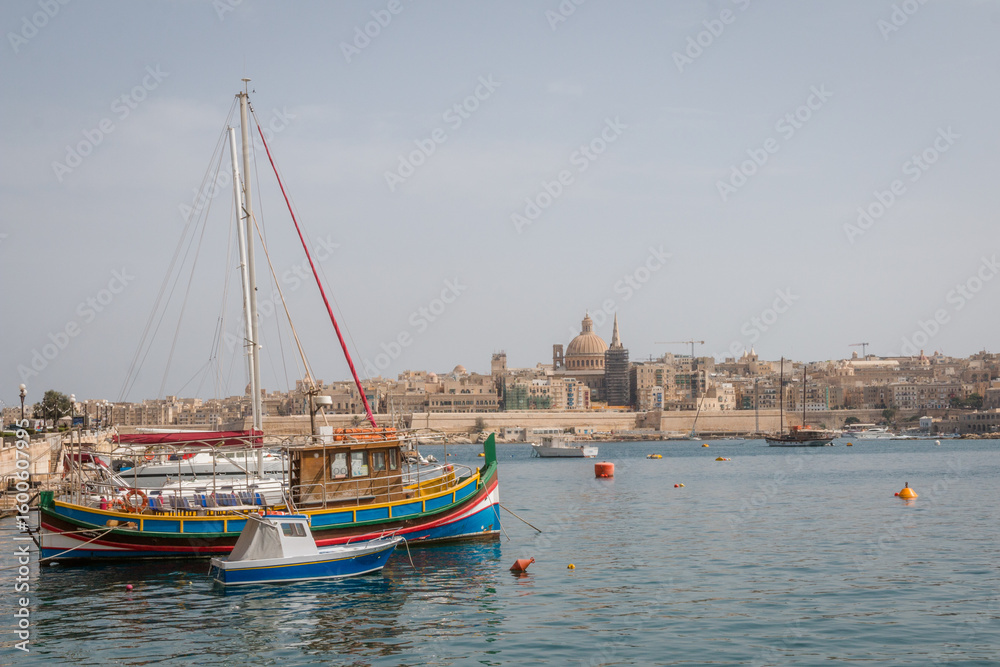 Fototapeta premium Views from the city of Valletta, Malta
