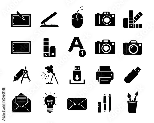 Graphic Design Tools and Creative Equipment for Digital Artists and Professionals