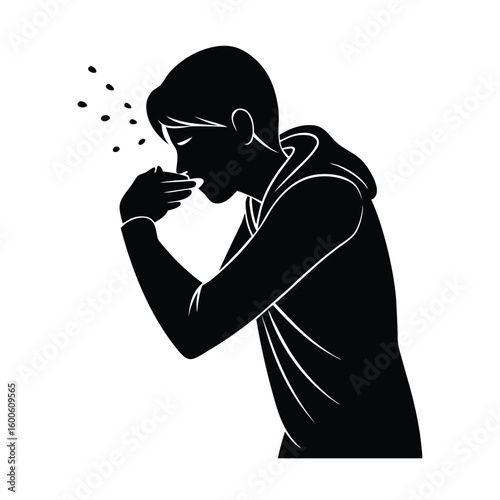 Cough Etiquette Sneeze into Elbow