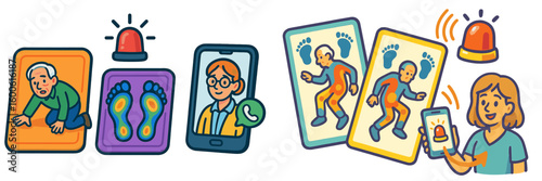 Emergency alert system assisting seniors at home enhances safety and communication during falls or health issues