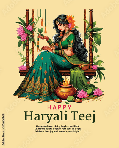 Hariyali Teej celebrates love, devotion, and greenery with joy and traditional rituals.