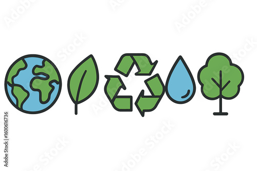 Importance of nature conservation in promoting sustainability and environmental awareness through engaging symbols