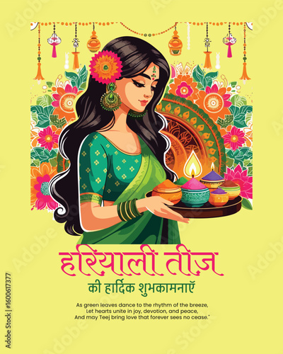 Hariyali Teej celebrates love, devotion, and greenery with joy and traditional rituals.