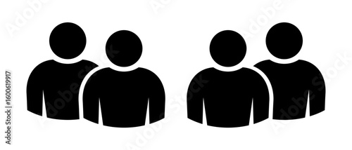 Symbol, ikona ludzi. Plik wektorowy.
