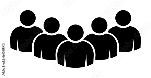 Symbol, ikona ludzi. Plik wektorowy.
