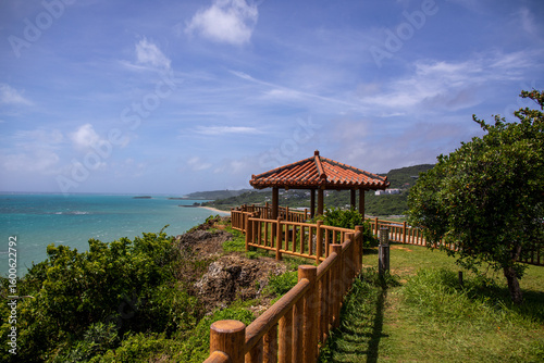 Fototapeta Naklejka Na Ścianę i Meble -  The scenery of Cape Chinen in Nancheng City, Okinawa Prefecture, Japan