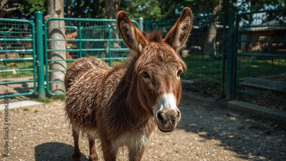 Fototapeta premium Creature in a touch-friendly animal enclosure