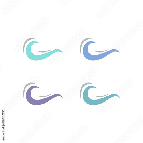 WATER SPLASH SIGN SYMBOL LOGO VECTOR
