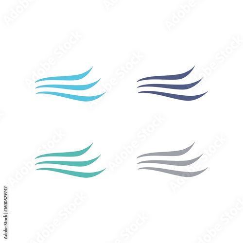 WATER SPLASH SIGN SYMBOL LOGO VECTOR
