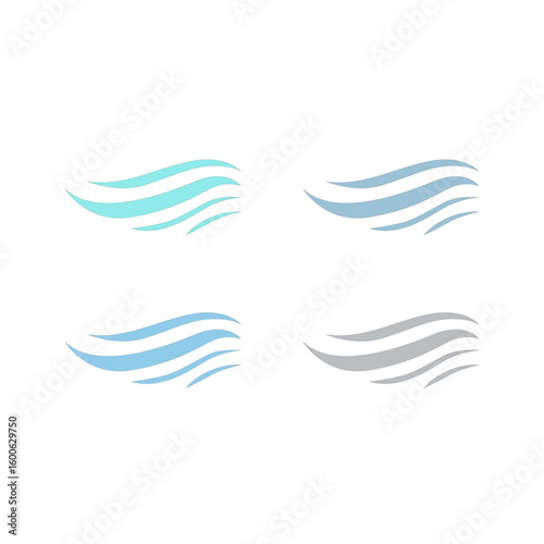 WATER SPLASH SIGN SYMBOL LOGO VECTOR
