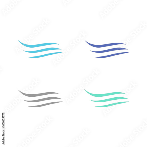 WATER SPLASH SIGN SYMBOL LOGO VECTOR
