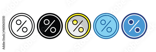 Percentage  Icon Element For Design