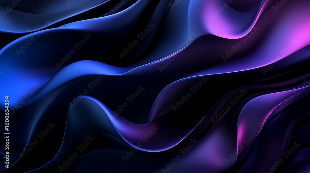 Fototapeta premium Abstract blue and purple wave background for creative designs and artistic presentations
